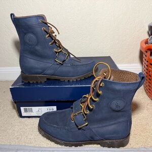 Polo Ralph Lauren Ranger Blue Suede Boots